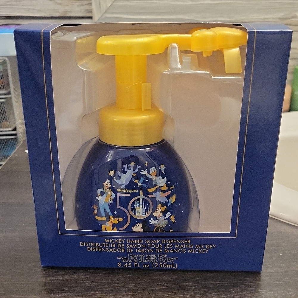 NIB Disney 50th Mickey Hand Soap Dispenser